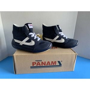 Panam Kids 084 Blue White Hand Crafted Vintage Casual Shoes Size 22 New In Box